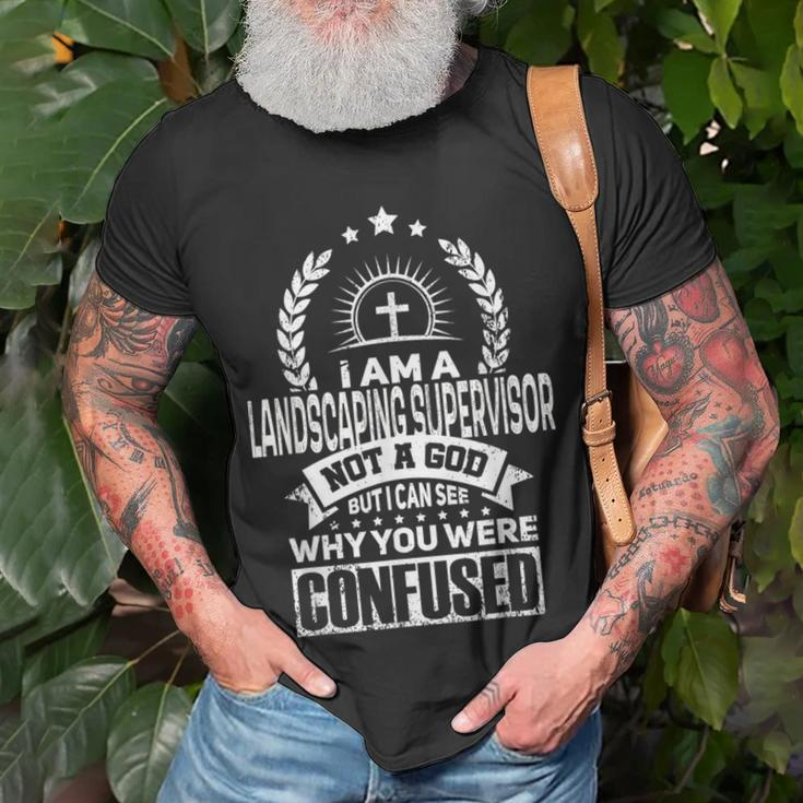 Landscaping Supervisor Job Colleague And Coworker T-Shirt Gifts for Old Men
