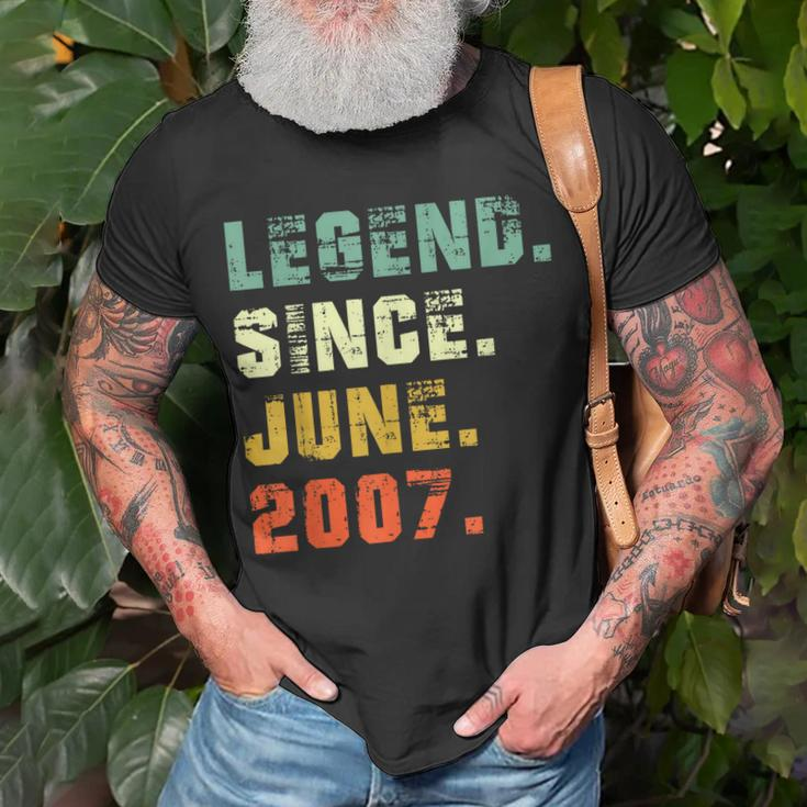 Legend Since June 2007 16Th Birthday 16 Years Old Gift Men Unisex T-Shirt Gifts for Old Men