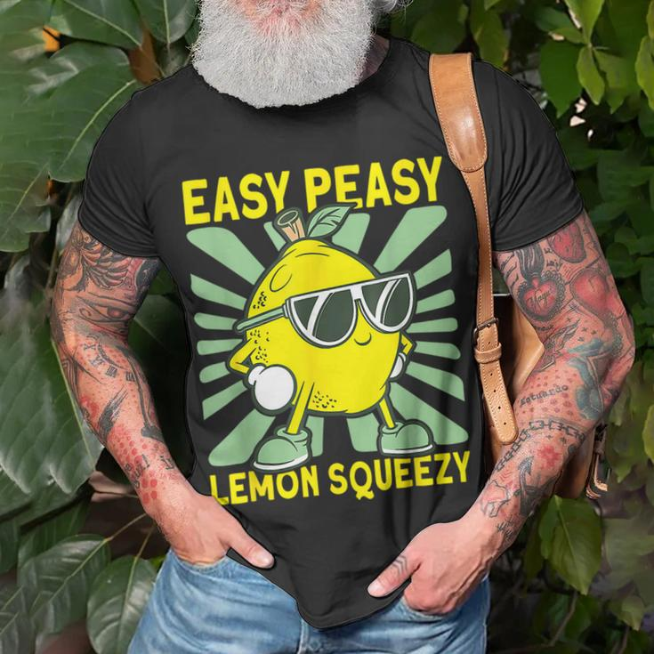 Lemonade Dealer Easy Peasy Lemon Squeezy Lemonade Stand Boss T-Shirt Gifts for Old Men