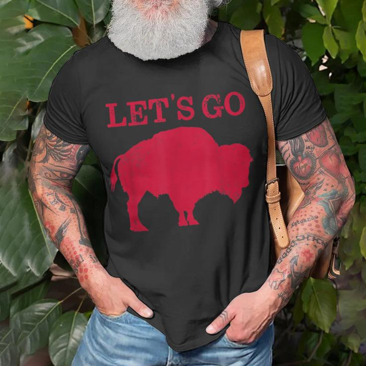 Lets Go Buffalo New York Bflo Wny Vintage Football Unisex T-Shirt Gifts for Old Men