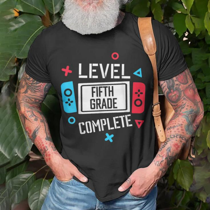 Level 5Th Grade Complete Video Game Happy Last Day Of School Unisex T-Shirt Gifts for Old Men
