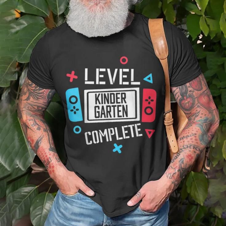 Level Kindergarten Complete Video Game Last Day Of School Unisex T-Shirt Gifts for Old Men