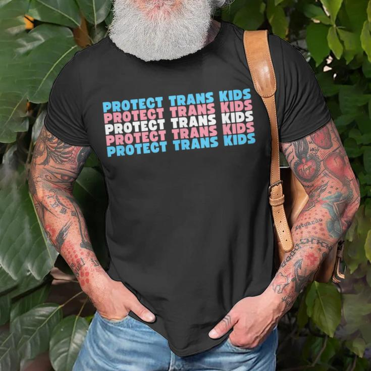 Lgbtq Transgender Pride Flag Protect Ftm Mtf Trans Kids Unisex T-Shirt Gifts for Old Men