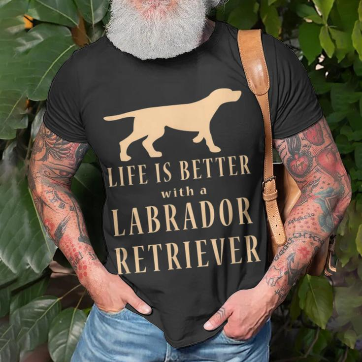 Life Is Better With A Labrador Retriever T-Shirt Gifts for Old Men