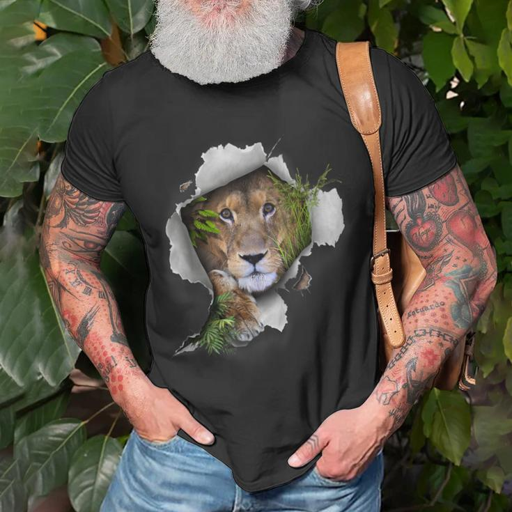 Lion Safari Animal Zoo Animal Lion T-Shirt Gifts for Old Men