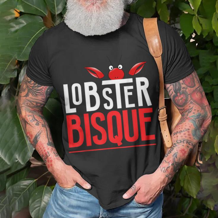 Lobster BisqueSeafood Lovers T-Shirt Gifts for Old Men