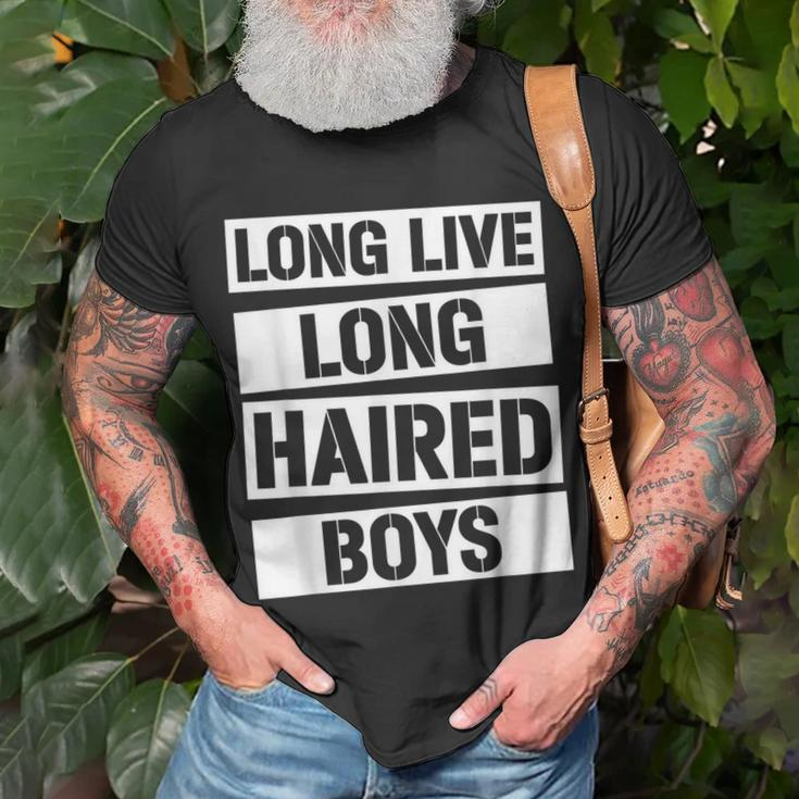 Long Live Long Haired Boys Long Hair Long Hair Kids Men Boy Unisex T-Shirt Gifts for Old Men