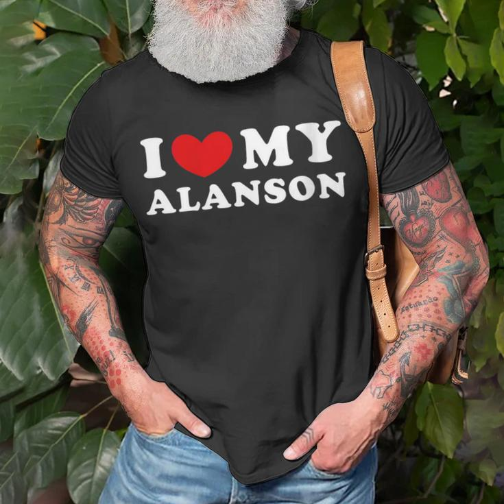 I Love My Alanson I Heart My Alanson T-Shirt Gifts for Old Men