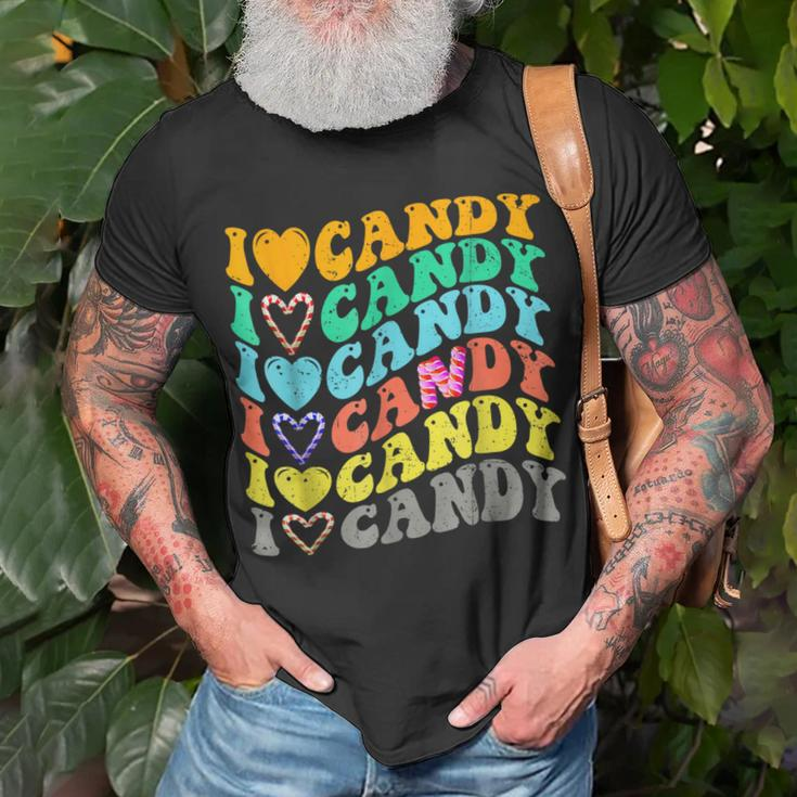 I Love Candy Halloween Party Cute Trick Or Treat Candyland T-Shirt Gifts for Old Men