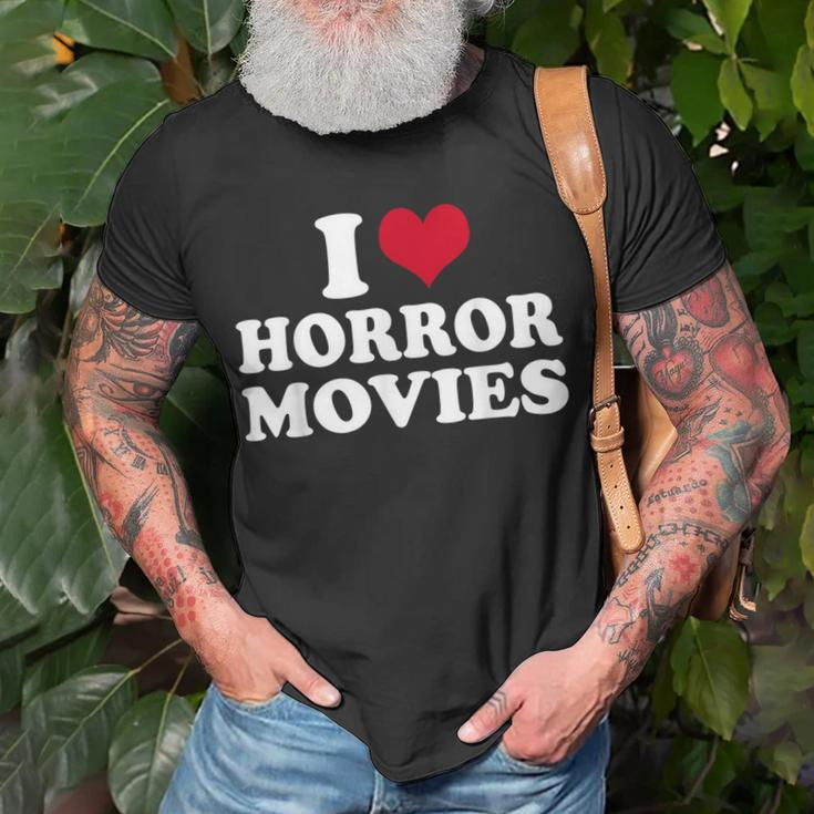 I Love Horror Movies Movies T-Shirt Gifts for Old Men