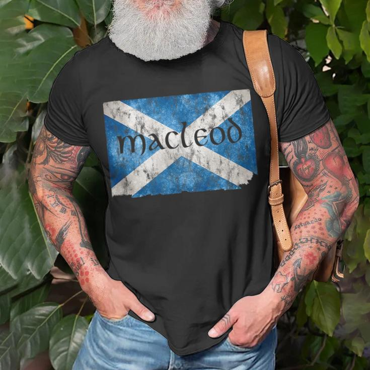 Macleod Scottish Clan Name Scotland Flag Unisex T-Shirt Gifts for Old Men