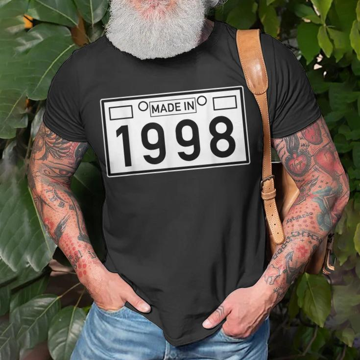 Made In 1998 Car Lover Birthday Gift Design Unisex T-Shirt Gifts for Old Men