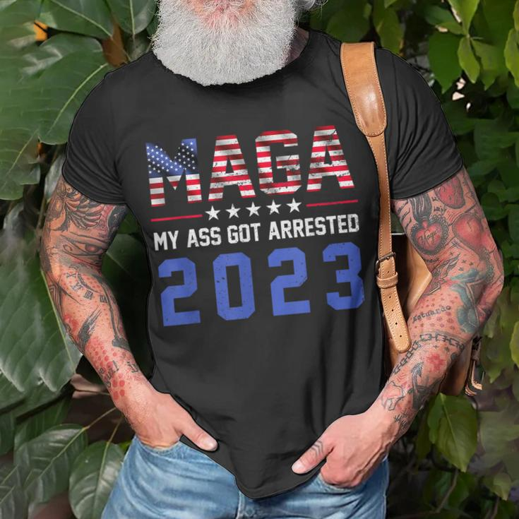 Maga My Ass Got Arrested 2023Trump For PrisonTrump Support T-Shirt Gifts for Old Men