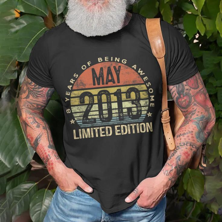 May 2013 Limited Edition 8Th Birthday 8 Year Old Unisex T-Shirt Gifts for Old Men