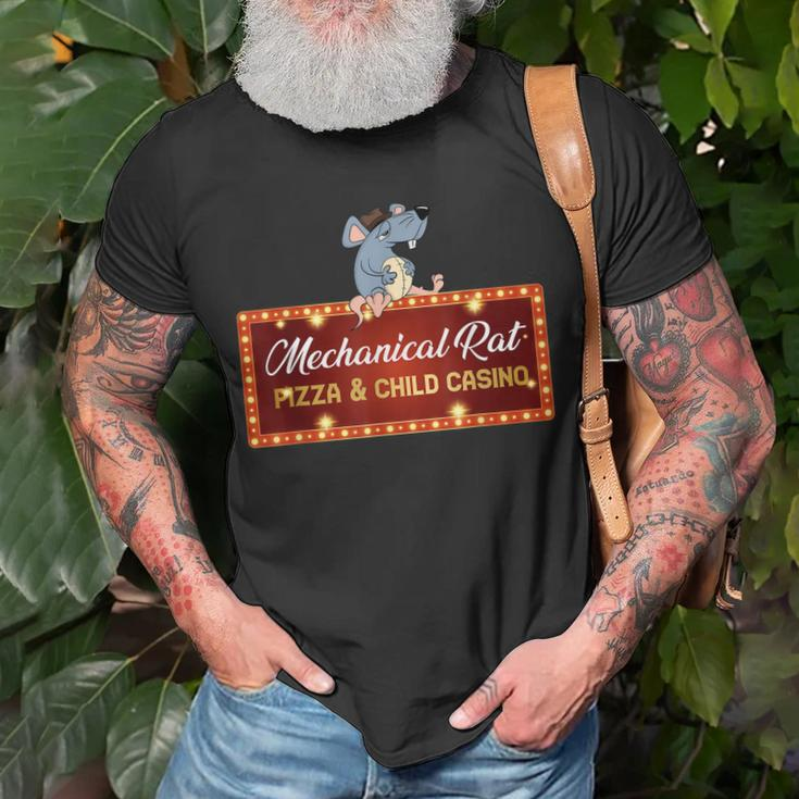 Mechanical Rat Pizza And Child Casino Unisex T-Shirt Gifts for Old Men