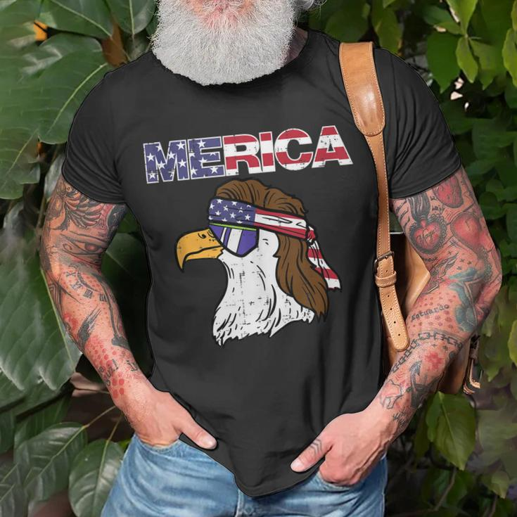 Merica Bald Eagle Mullet Sunglasses Fourth July 4Th Patriot Unisex T-Shirt Gifts for Old Men
