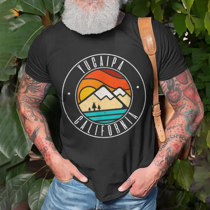 Minimalist Outdoors Yucaipa California Ca T-Shirt Gifts for Old Men