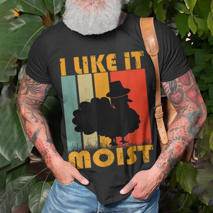 I Like It Moist Turkey Thanksgiving Day T-Shirt Gifts for Old Men