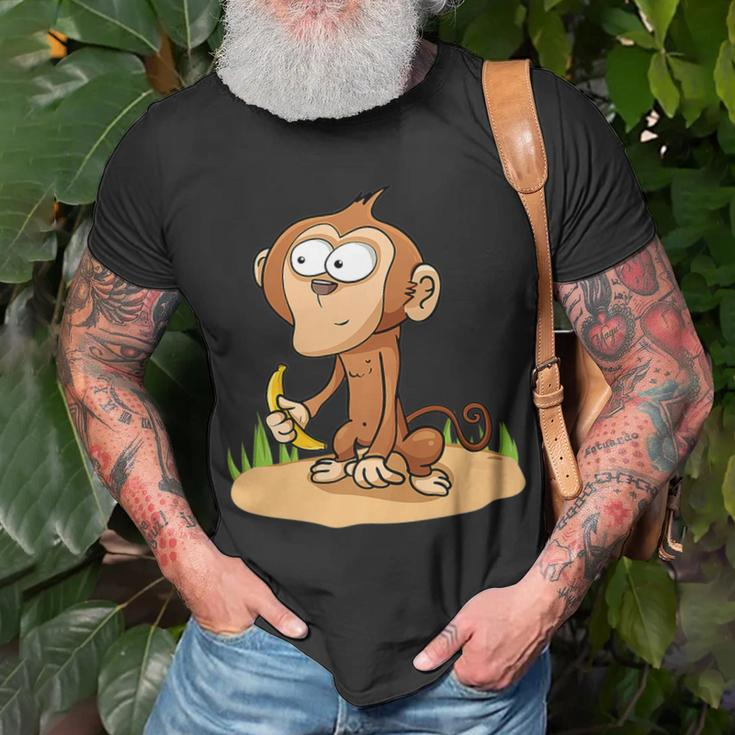 Monkey Grivet Rhesus Macaque Crab-Eating Macaque T-Shirt Gifts for Old Men