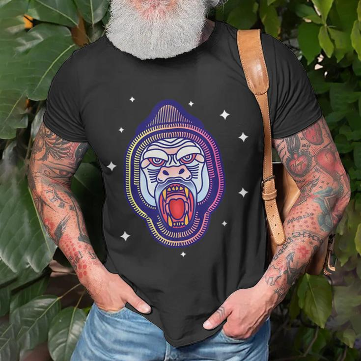 Monkey Scream Unisex T-Shirt Gifts for Old Men