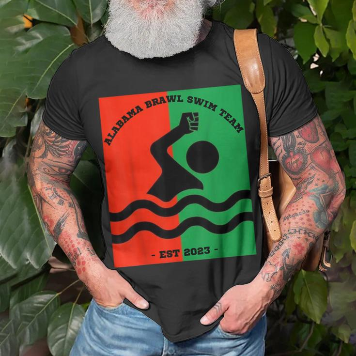 Montgomery Alabama Brawl Swim Team Graphic Top T-Shirt Gifts for Old Men