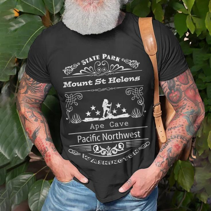 Mount St Helens Washington Casual Fashion T-Shirt Gifts for Old Men