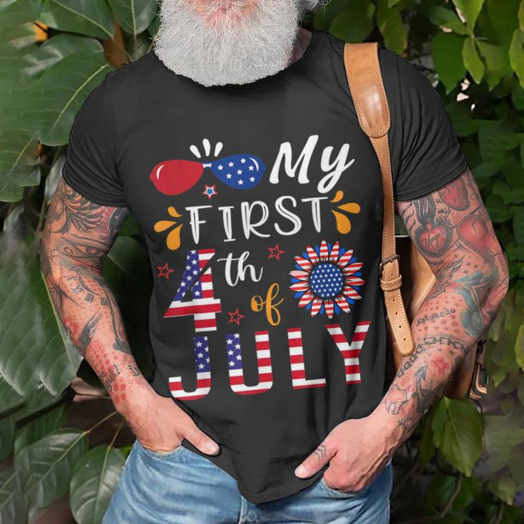 My 1St 4Th Of July 2023 New Born Baby Patriotic Kids Toddler Unisex T-Shirt Gifts for Old Men