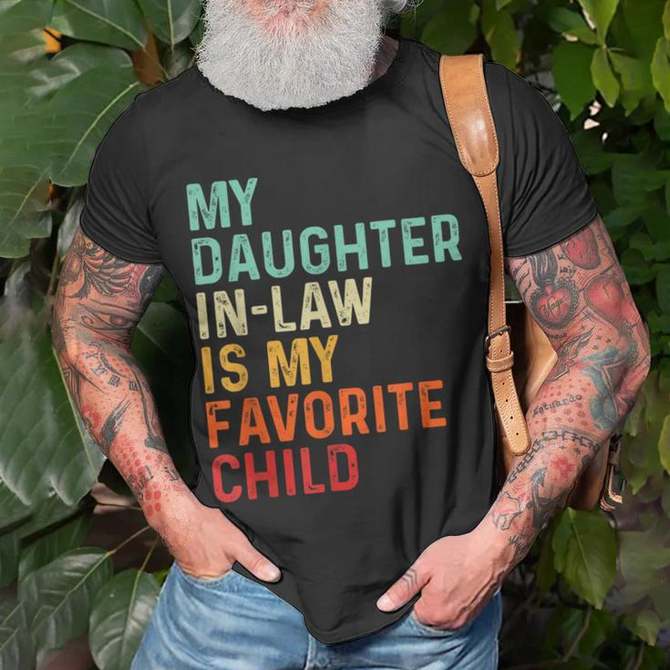 My Daughter In Law Is My Favorite Child Fathers Day In Law Unisex T-Shirt Gifts for Old Men