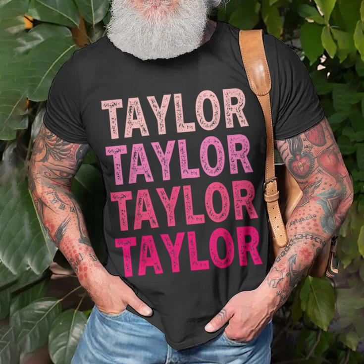 Name Taylor I Love Taylor T-Shirt Gifts for Old Men