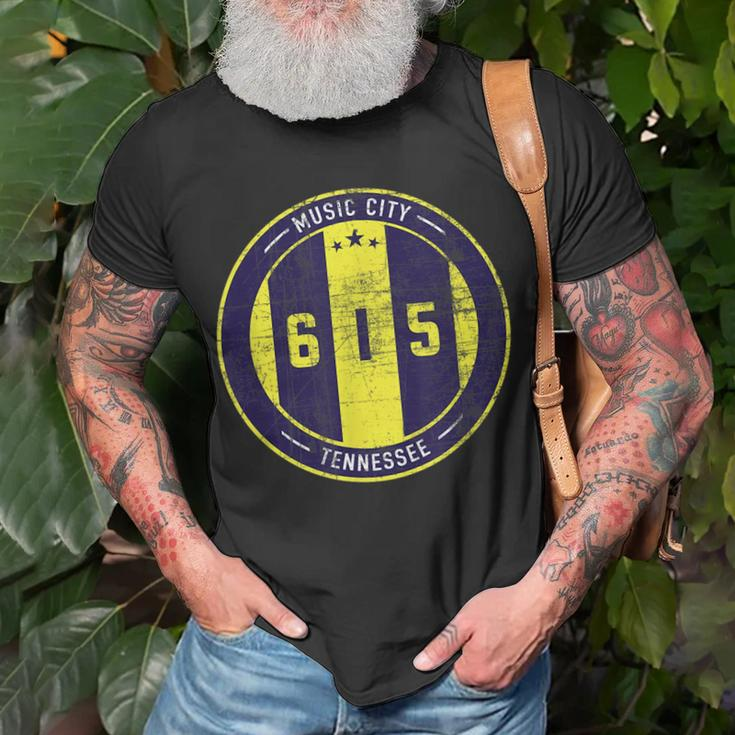 Nashville 615 Designer Round Badge - Tennessee Star Unisex T-Shirt Gifts for Old Men