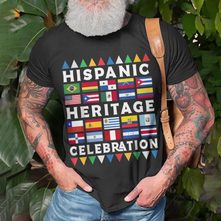 National Hispanic Heritage Month Latina Countries T-Shirt Gifts for Old Men