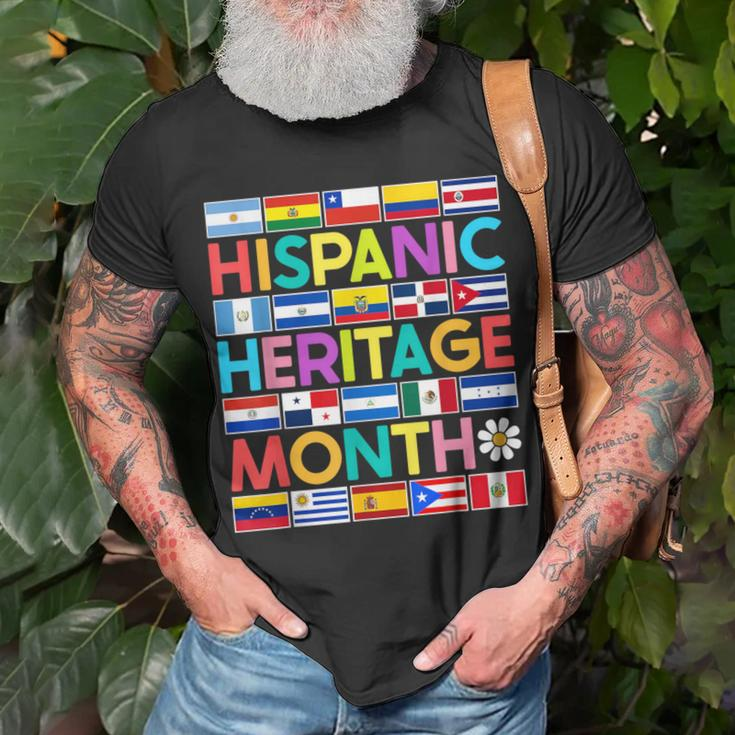 National Hispanic Heritage Month Mes De La Herencia Hispana T-Shirt Gifts for Old Men