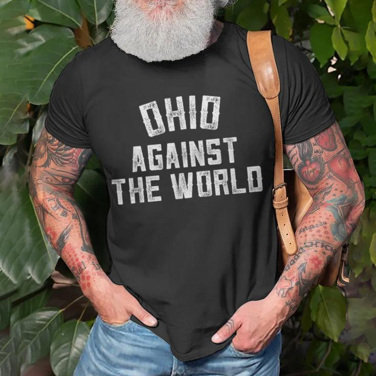 Ohio Against The World T-Shirt Gifts for Old Men