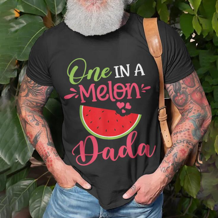 One In A Melon Dada Watermelon Family Birthday Party Unisex T-Shirt Gifts for Old Men