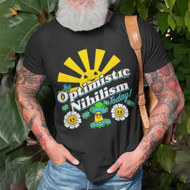 Optimistic Nihilism Today Apparel Unisex T-Shirt Gifts for Old Men