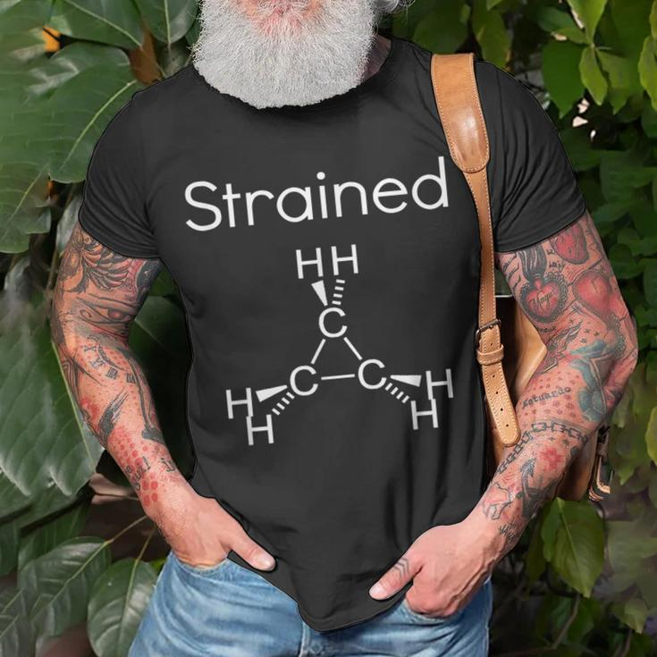 Organic ChemistryStrain Carbon Skeleton Molecule T-Shirt Gifts for Old Men