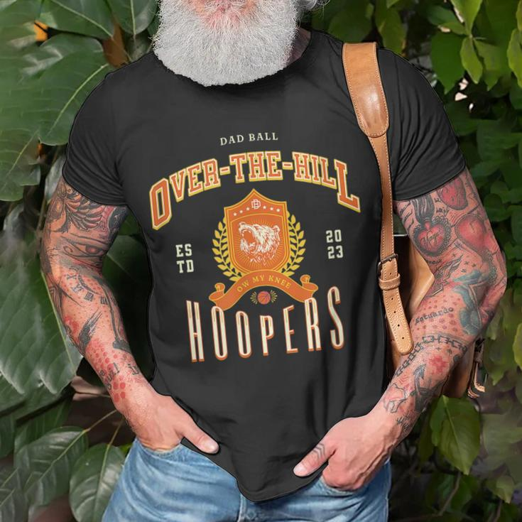 Over The Hill Hooper Funny Fathers Day Basketball Basketball Funny Gifts Unisex T-Shirt Gifts for Old Men
