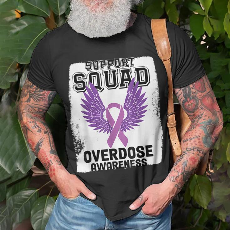 Overdose Awareness August We Wear Purple Overdose Awareness T-Shirt Gifts for Old Men