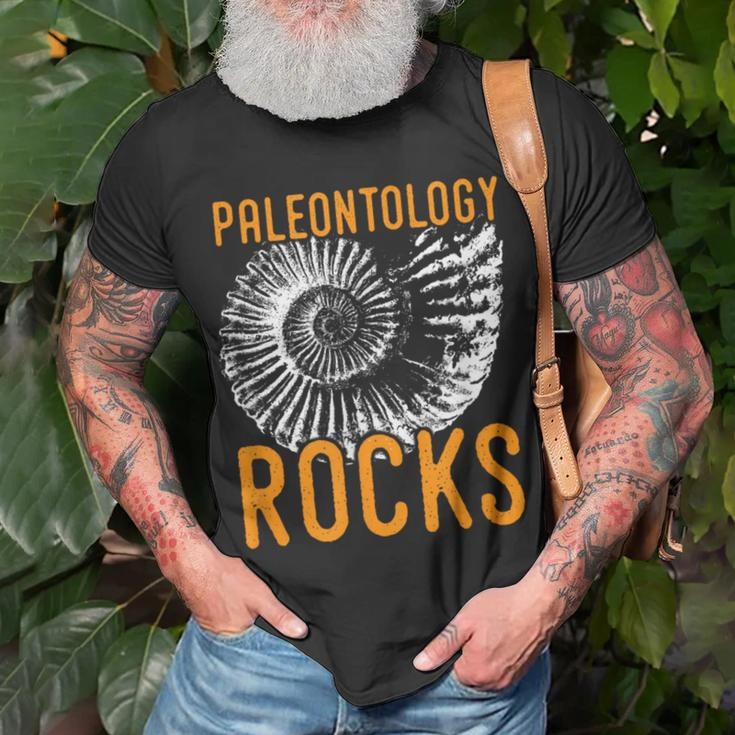 Palentology Rocks Fun Paleontologist T-Shirt Gifts for Old Men