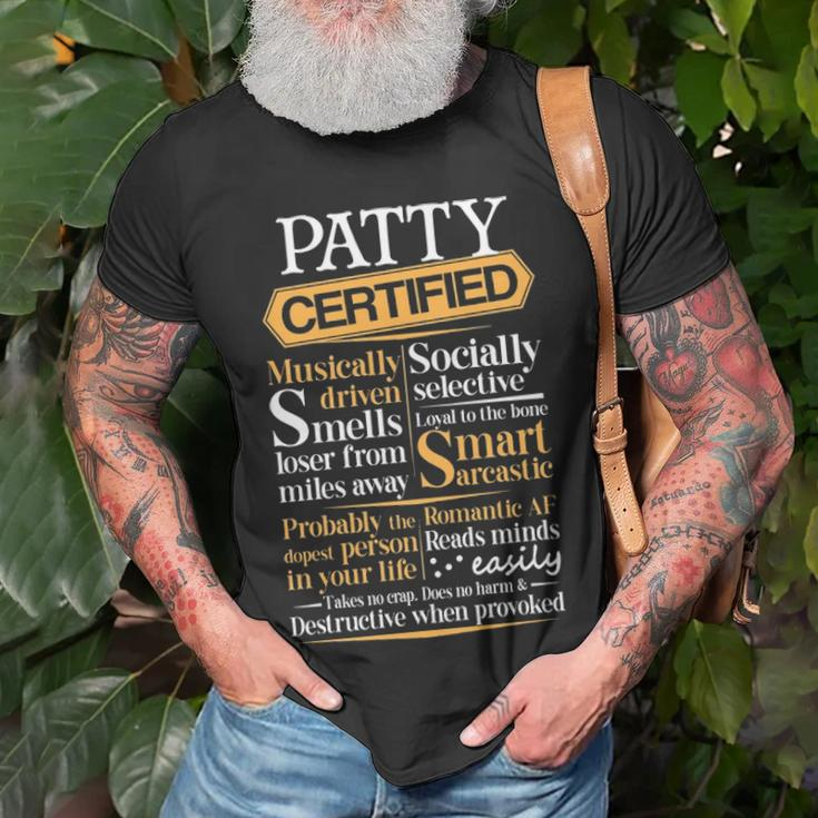 Patty Name Gift Certified Patty Unisex T-Shirt Gifts for Old Men
