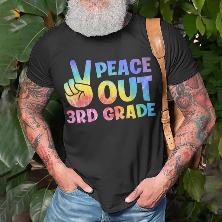 Peace Out 3Rd Grade 2023 Graduate Happy Last Day Of School Unisex T-Shirt Gifts for Old Men