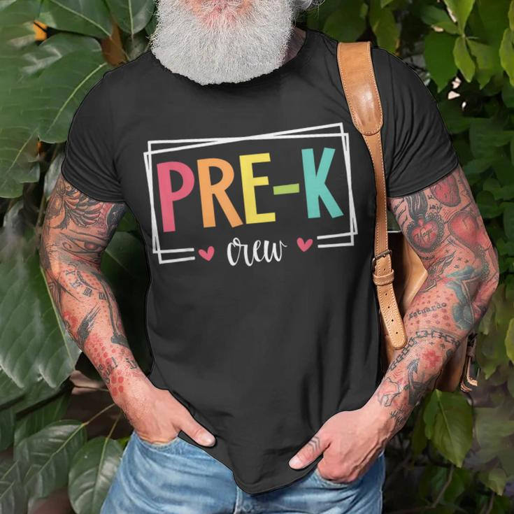 Pre-K Crew First Day Of School Welcome Back To School T-Shirt Gifts for Old Men