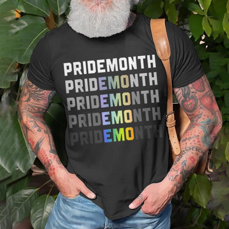 Pride Month Emo Demon Lgbt Gay Pride Month Transgender Unisex T-Shirt Gifts for Old Men