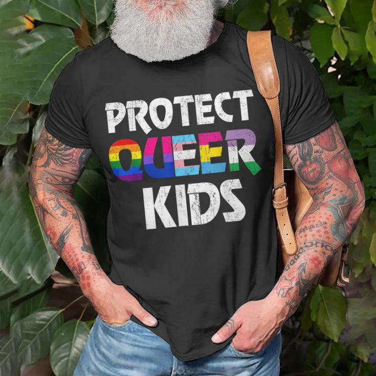 Protect Queer Youth Lgbt Awareness Gay Lesbian Pride Unisex T-Shirt Gifts for Old Men