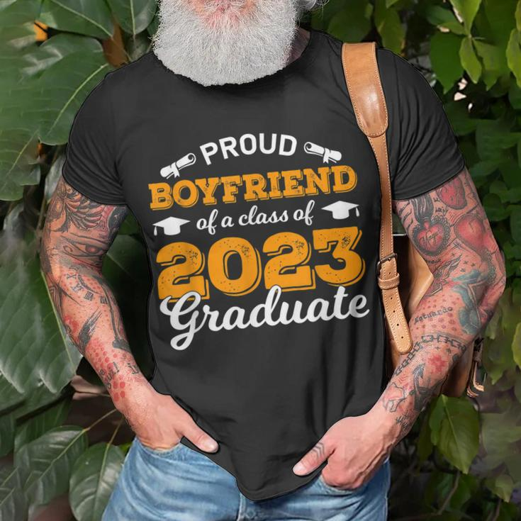 Proud Boyfriend Of A Class Of 2023 Graduate Idea Graduation Unisex T-Shirt Gifts for Old Men