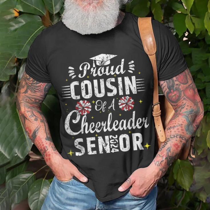 Proud Cousin Of Cheerleader Senior 2024 Senior Cheer Cousin T-Shirt Gifts for Old Men