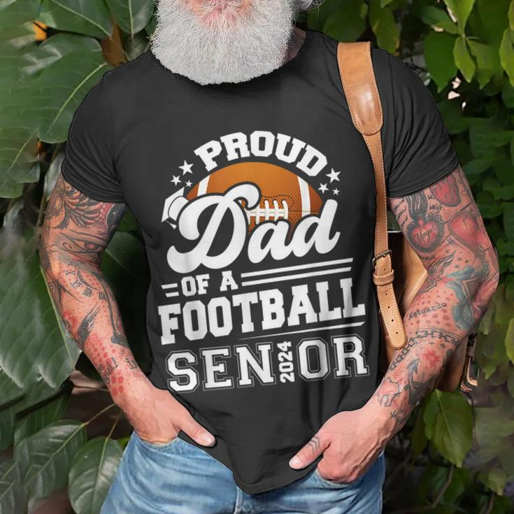 Proud Dad Of A Football Senior 2024 Graduate Graduation T-Shirt Gifts for Old Men