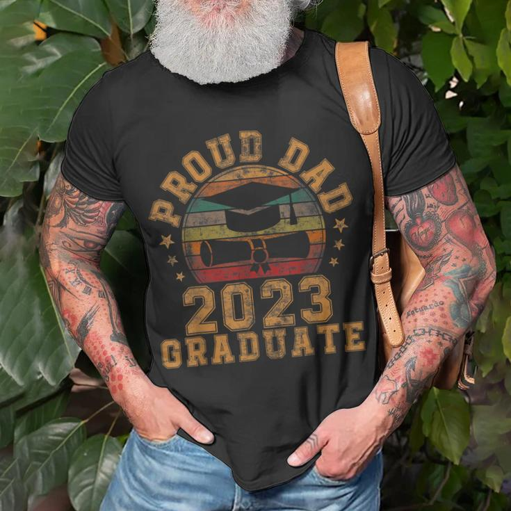 Proud Dad Of 2023 Graduate Father Senior 23 Graduation Unisex T-Shirt Gifts for Old Men