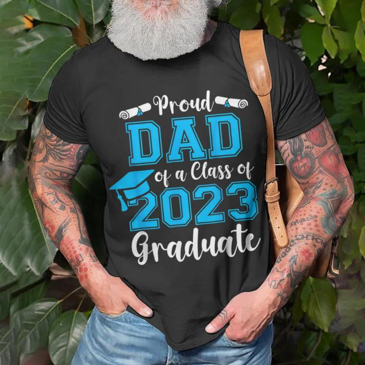 Proud Dad Of A Class Of 2023 Graduate Senior 23 Graduation Unisex T-Shirt Gifts for Old Men