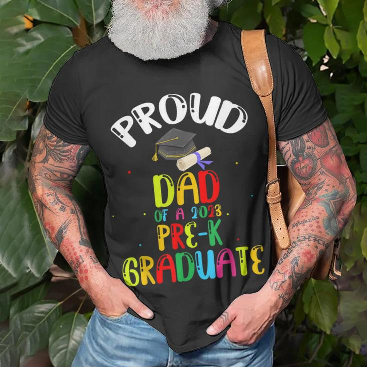Proud Dad Of Preschool Graduate 2023 School Prek Graduation Unisex T-Shirt Gifts for Old Men